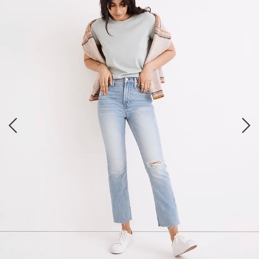 Madewell Perfect Vintage Jeans: Destroyed Edition high rise size 26